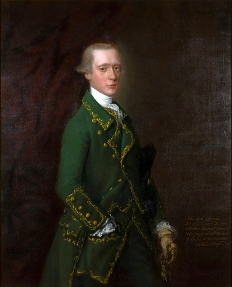 Half-Length Portrait of John Campbell, Viscount Glenorchy by Thomas Gainsborough, oil painting reproduction on canvas Half-Length Portrait of John Campbell, Viscount Glenorchy
