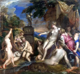 From Torbole at Lake Garda in Italy with women washing clothes 1908 Diana and Callisto