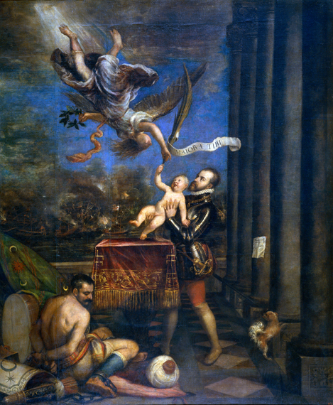 Philip II offering Don Fernando to Victory