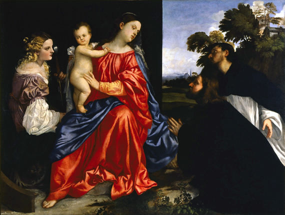 Catherine of Alexandria by Titian Vecellio, oil painting reproduction on canvas Catherine of Alexandria