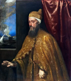 Bacchanale Before a Temple Portrait of Doge Francesco Venier