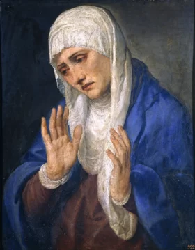 Mater Dolorosa with open hands 1555