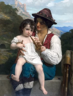 La leçon de flûte, 1868