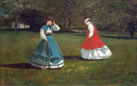 A Game of Croquet 1866