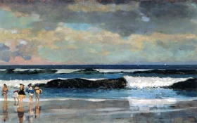 City at Moonrise 1817 On the Beach 1869