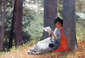 Sunset over Constantinople Girl Reading Under an Oak Tree, 1879