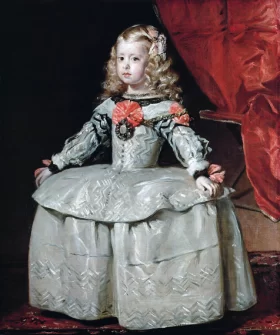 Infanta Margaret Theresa in a White and Silver Dress