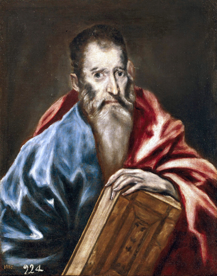 St Bartholomew by El Greco, oil painting reproduction on canvas St Bartholomew