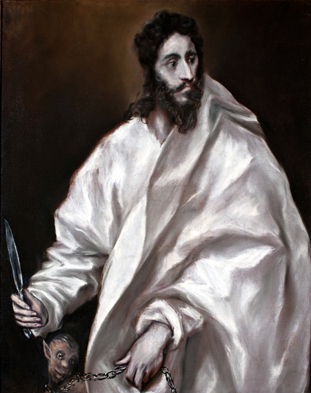 St. Bartholomew by El Greco, oil painting reproduction on canvas St. Bartholomew