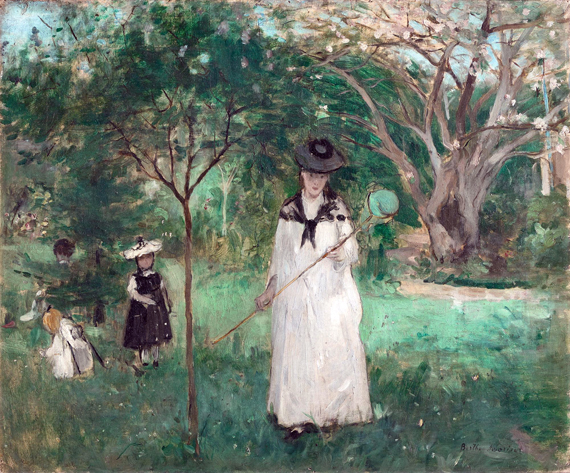 Les Papillons by Berthe Morisot, oil painting reproduction on canvas Les Papillons