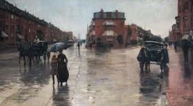 Rainy Day, Boston 1885
