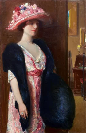Fire Opals (Lady in Furs- Portrait of Mrs. Searle) 1912