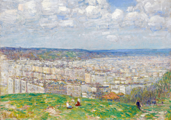 Top of Fort George 1920 by Childe Hassam, oil painting reproduction on canvas Top of Fort George 1920
