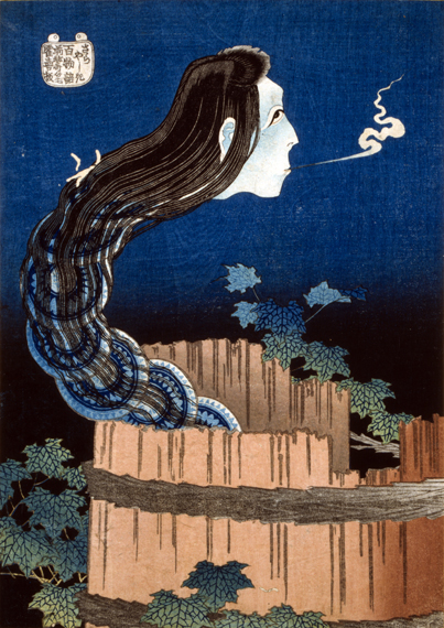 Sarayashiki – The Plate Mansion by Katsushika Hokusai, oil painting reproduction on canvas Sarayashiki - The Plate Mansion