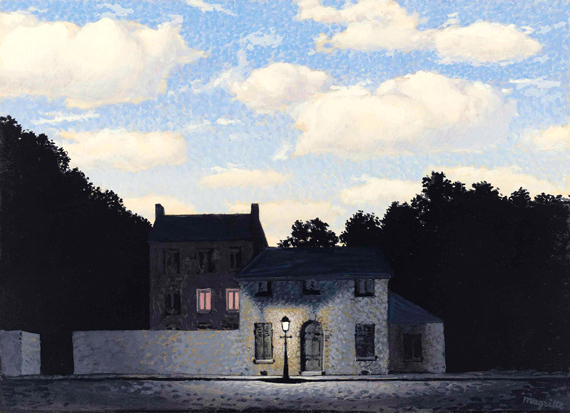L’empire des lumières by René Magritte, oil painting reproduction on canvas L’empire des lumières