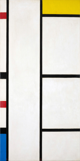 Composition (no. III) blanc-jaune Composition with Red, Yellow, and Blue