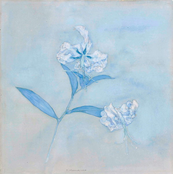 Stalk with Two Japanese Lilies