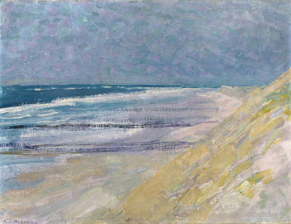 Beach with Three or Four Piers at Domburg 1909