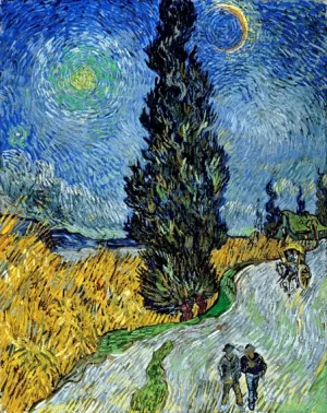 Country Road In Provence By Night 1890