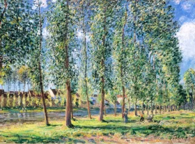 La Droguerie De Limandes, Scheveningen The Row of Poplar Trees in Moret 1888