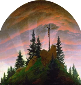 Le calligraphe (The calligrapher) The Cross in the Mountains
