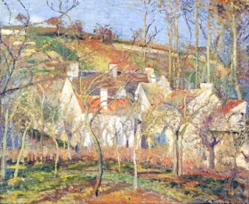Red Roofs, Corner of a Village, Winter 1877