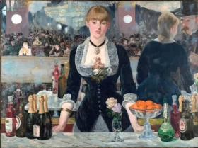 Self portrait A Bar at the Folies-Bergère
