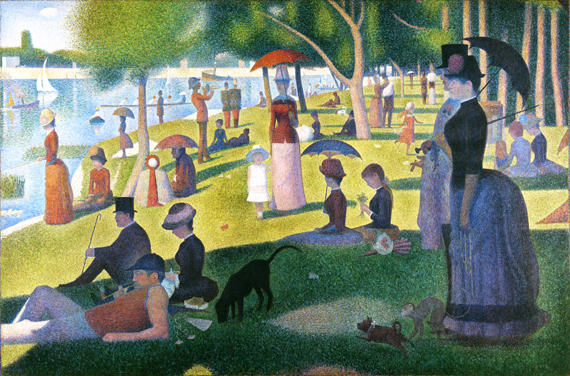 A Sunday On La Grande Jatte 1884 by Georges Seurat, oil painting reproduction on canvas A Sunday On La Grande Jatte 1884