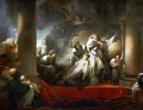 Evening Falls II Grand Priest Coresus Sacrifices himself to save Callirhoe 1765
