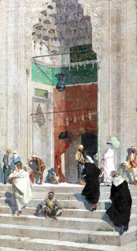 Bouquets Dans L'atelier de Saint-Paul In Front of the Green Mosque