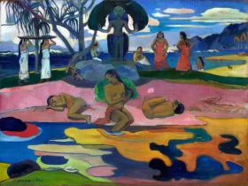 The Pink Orchard 1888 Mahana No Atua (Day of the God) 1894