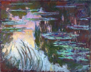 Water Lilies, Setting Sun by Claude Monet Water Lilies, Setting Sun by Claude Monet