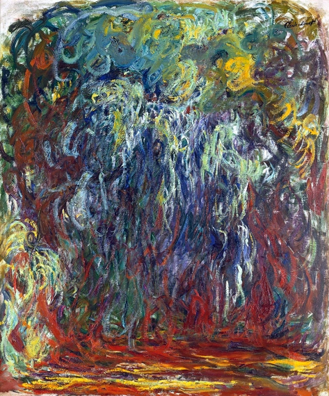 Weeping Willow, Giverny, 1920-22 by Claude Monet, oil painting reproduction on canvas Weeping Willow, Giverny, 1920-22 by Claude Monet