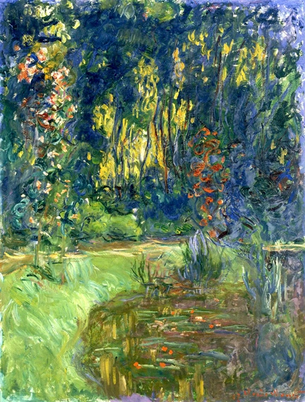 Pond at Giverny, 1917 by Claude Monet, oil painting reproduction on canvas Pond at Giverny, 1917 by Claude Monet