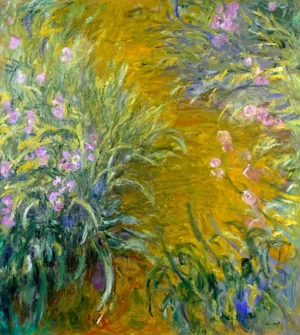 The Path through the Irises by Claude Monet