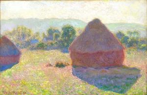 Grainstacks In the Sunlight, Midday, 1890 by Claude Monet