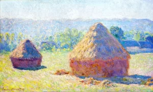 Grainstacks at the End of Summer, Morning Effect, 1891 by Claude Monet