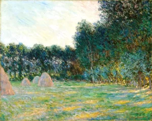 Meadow With Haystacks near Giverny, 1885 by Claude Monet Meadow With Haystacks near Giverny, 1885 by Claude Monet