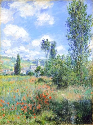 View of Vétheuil by Claude Monet View of Vétheuil by Claude Monet