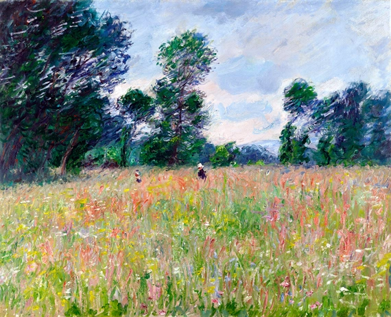 La Prairie Fleurie by Claude Monet, oil painting reproduction on canvas La Prairie Fleurie by Claude Monet