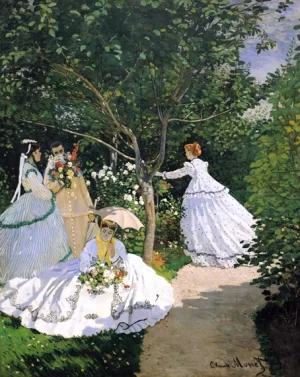 Femmes Au Jardin, A Ville D'avray by Claude Monet Femmes Au Jardin, A Ville D'avray by Claude Monet