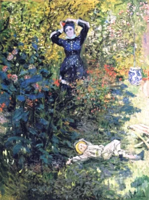 Camille and Jean Monet In the Garden at Argenteuil, 1873 by Claude Monet Camille and Jean Monet In the Garden at Argenteuil, 1873 by Claude Monet