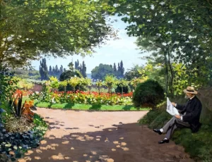 Adolphe Monet In the Garden of Le Coteau at Sainte-Adresse, 1867 by Claude Monet Adolphe Monet In the Garden of Le Coteau at Sainte-Adresse, 1867 by Claude Monet
