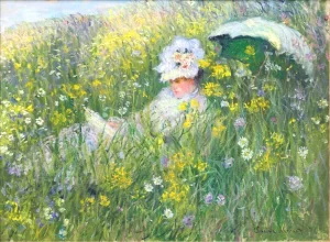 In the Meadow, 1876 by Claude Monet In the Meadow, 1876 by Claude Monet