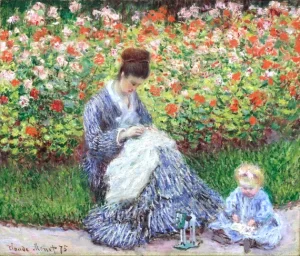Madame Monet and Child, 1875 by Claude Monet Madame Monet and Child, 1875 by Claude Monet