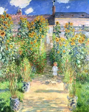 Monet's Garden at Vétheuil (1880) by Claude Monet Monet's Garden at Vétheuil (1880) by Claude Monet