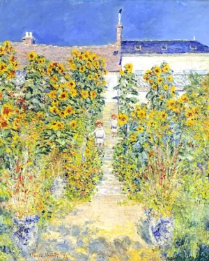 The Artist's Garden at Vetheuil by Claude Monet The Artist's Garden at Vetheuil by Claude Monet