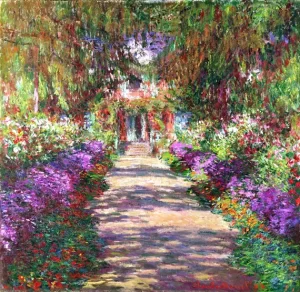 Pathway In Monet's Garden at Giverny by Claude Monet Pathway In Monet's Garden at Giverny by Claude Monet