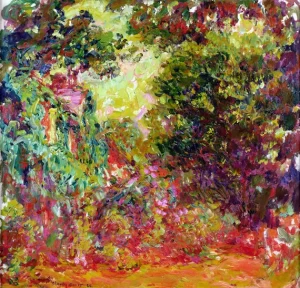 The Artist's House Seen From the Rose Garden, 1922-1924 by Claude Monet The Artist's House Seen From the Rose Garden, 1922-1924 by Claude Monet