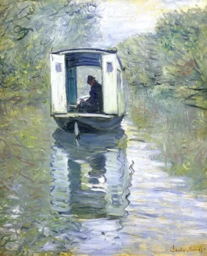 Boat Studio 1876 by Claude Monet Boat Studio 1876 by Claude Monet